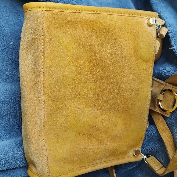 H&M suede tan mini crossbody bag. Good used condition. - Picture 5 of 11